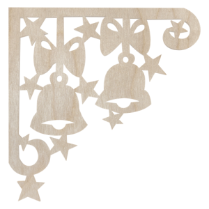 Drewniany dekor dzwonki dzwony dzwoneczki ze sklejki decoupage ozdoba