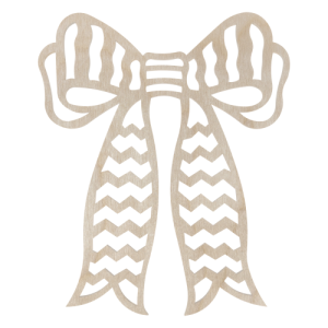 Drewniana kokarda kokardka ozdoba dekor