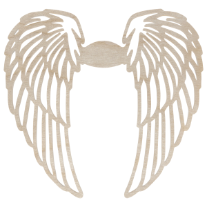 Skrzydełka skrzydła anielskie anioła drewniane ażurowe ze sklejki duże 