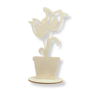 Kwiat tulipany krokusy w doniczce stojące 15 cm 