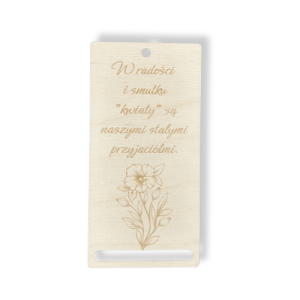 Baza ze sklejki do zakładki do książki KWIATY