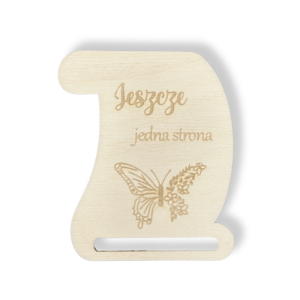Baza ze sklejki do zakładki do książki Jeszcze jedna strona