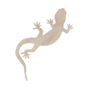 Jaszczurka salamandra gekon 16 cm kształtka drewniana zwierzęta gady