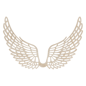 Skrzydełka skrzydła anielskie drewniane ażurowe
