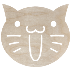 Drewniana podkładka kot kotek decoupage dekor baza 