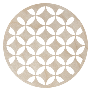 Drewniana podkładka podkładki podstawka pod kubek decoupage ze sklejki 