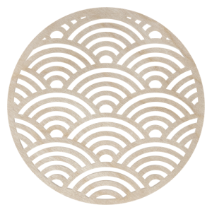 Drewniana podkładka podkładki podstawka pod kubek decoupage ze sklejki 