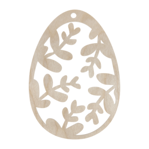 Drewniana zawieszka jajko jajo wielkanocne dekor decoupage ze sklejki 