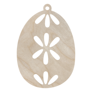 Drewniana zawieszka jajko jajo wielkanocne dekor decoupage ze sklejki
