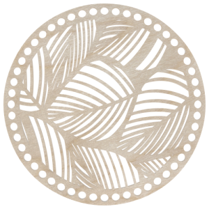 Baza drewniana dno do koszyka spód koło okrąg ze sklejki 20cm ażurowe ażur