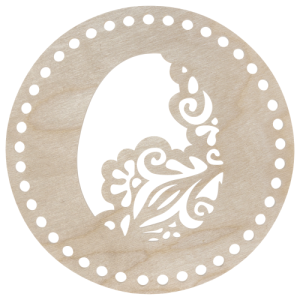 Baza drewniana dno do koszyka spód koło okrąg ze sklejki 20cm jajko jajo