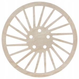 Drewniana podkładka podkładki podstawka pod kubek decoupage felgi koła