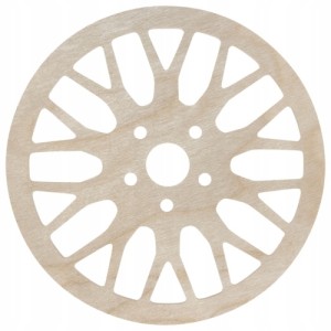 Drewniana podkładka podkładki podstawka pod kubek decoupage ze sklejki