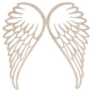 Skrzydełka skrzydła anielskie anioła drewniane ażurowe ze sklejki duże 