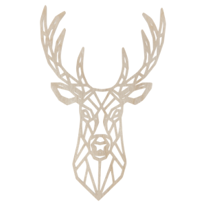 Dekoracja ścienna obraz ażurowy JELEŃ 3D 46 cm