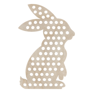 Drewniana przeplatanka zając królik sznurowanka