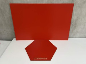 Płyta HDF 3mm 920x600 - CZERWONA