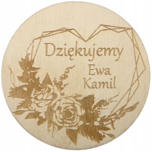Podziękowanie MAGNES dla gości serce z różami