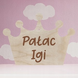 KORONA DLA DZIEWCZYNKI CHŁOPCA Z IMIENIEM DZIECIĘCY POKÓJ DZIECKO