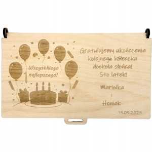 Pudełko koperta urodzinowa prezent