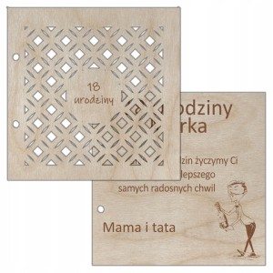 Kartka urodzinowa Pamiątka na pieniądze TWÓJ GRAWER