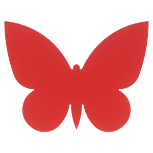 CZERWONE MOTYLKI MOTYL SCRAPEK 4 CM HURT ZESTAW 10 SZT DO OZDOBIENIA