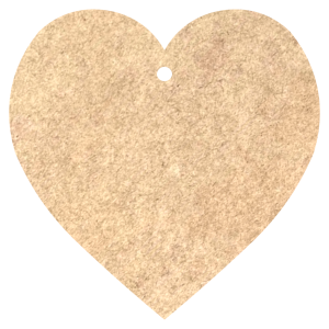 SUROWE SERCE ZAWIESZKA SERDUSZKO OZDOBA DECOUPAGE DEKORACJA MIŁOŚĆ 12,5 CM