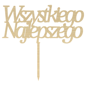 KLON TOPPER NA TORT WSZYTSKIEGO NAJLEPSZEGO URODZINY DEKORACJA DO KWIATÓW TOPER