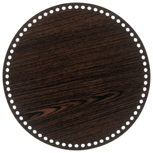 DĄB WENGE BAZA DO KOSZYKA DNO SPÓD PŁYTA HDF DO MAKRAMY SZYDEŁKA KOŁO 29CM