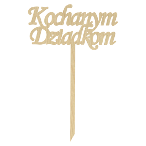 KLON KOCHANYM DZIADKOM TOPPER NAPIS DO KWIATÓW DEKORACJA PREZENT NA DZIEŃ DZIADKÓW OZDOBA