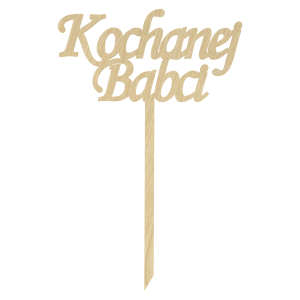 KLON KOCHANEJ BABCI TOPPER NAPIS DO KWIATÓW DEKORACJA PREZENT NA DZIEŃ BABCI OZDOBA