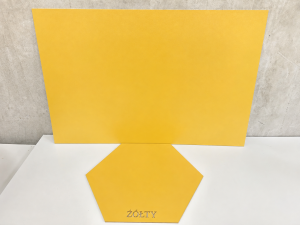 Płyta HDF 3mm 920x600 - 15sztuk ŻÓŁTA żółty