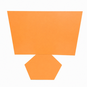 Płyta HDF 3mm 920x600 - 15sztuk POMARAŃCZOWA pomarańczowy
