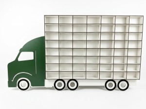 Organizer na samochodziki TIR DUŻY ZIELONY