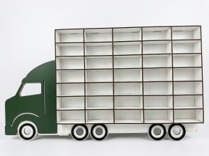 Organizer na samochodziki TIR MAŁY ZIELONY
