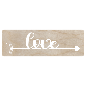 Zakładka do książki drewniana love ze sklejki decoupage 