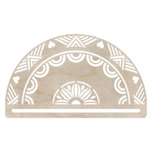 Drewniana półmandala baza do makramy mandala 20cm