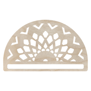 Drewniana półmandala baza do makramy mandala 20cm 