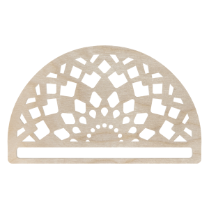Drewniana półmandala baza do makramy mandala 20cm 